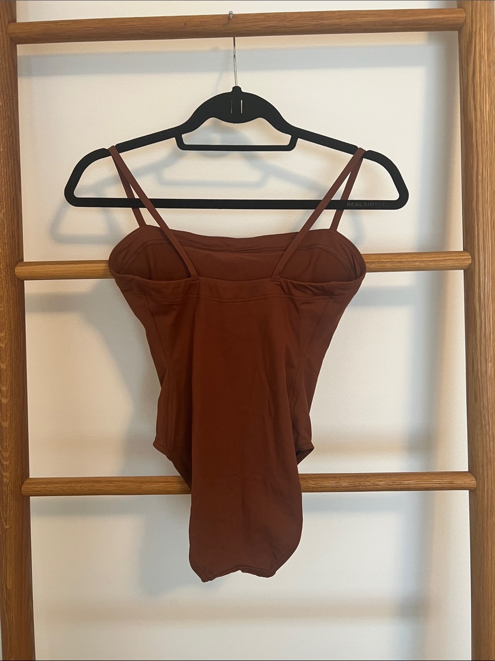 ERES Paris Chocolate Brown Straight Neck One Piece Swimsuit - Size US 10 - Picture 3 of 3